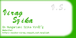 virag szika business card